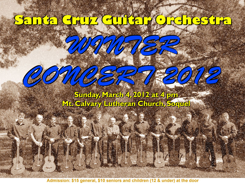 Santa Cruz Guitar Orchestra Winter Concert 2012